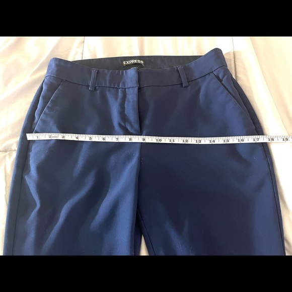 Express Columnist Blue Dress Pants Womens 6P Trouser Career Work - Picture 3 of 5